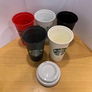 NEW Starbucks Reusable Hot Cup Bundle - 5 cups!